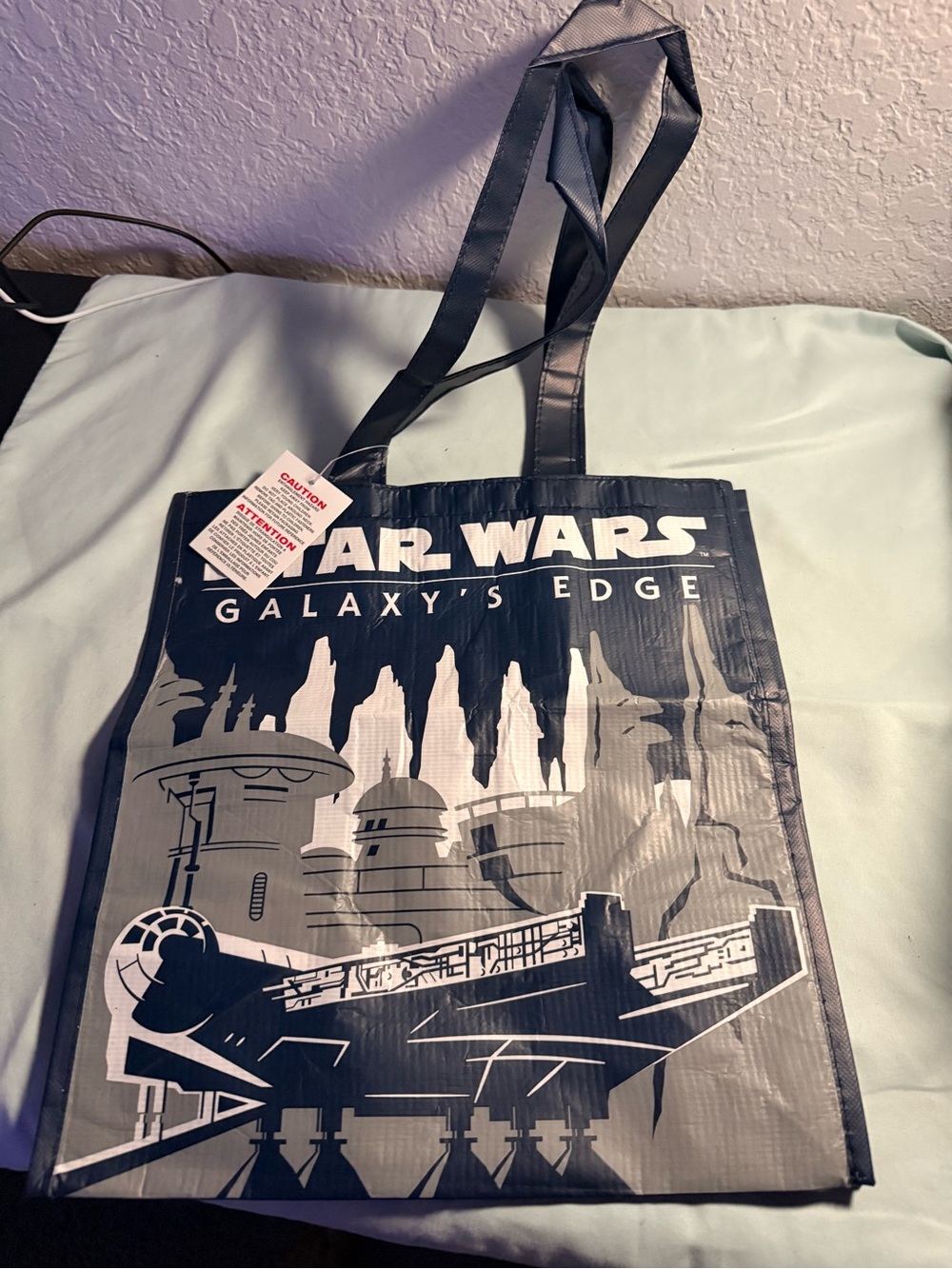 Star Wars Black and Silver Galaxy's Edge Messenger Tote